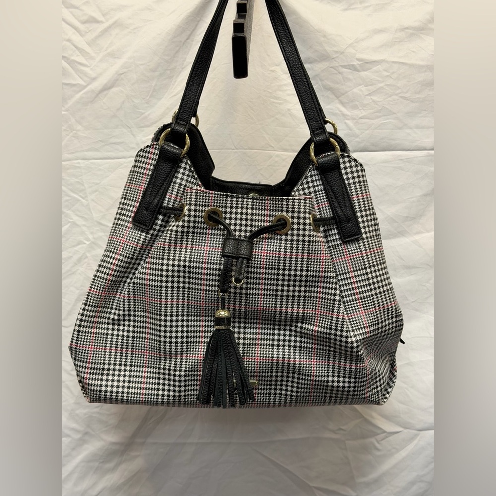 Liz Claiborne Classic Houndstooth Shoulder Bag